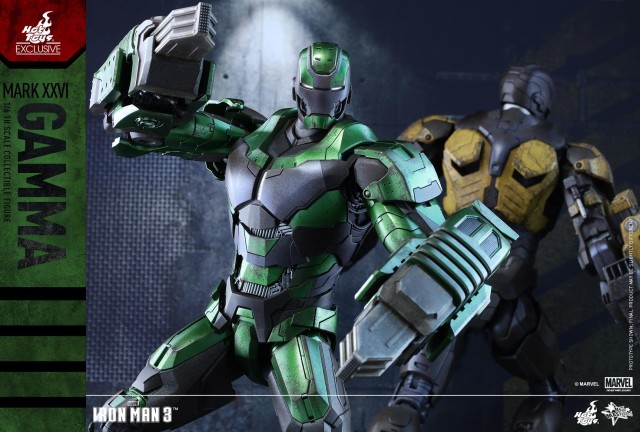 Hot Toys Iron Man 3 Gamma Iron Man and Striker Iron Man Figures
