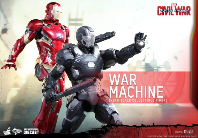 Hot Toys War Machine Mark III and Iron Man Mark 46 Figures