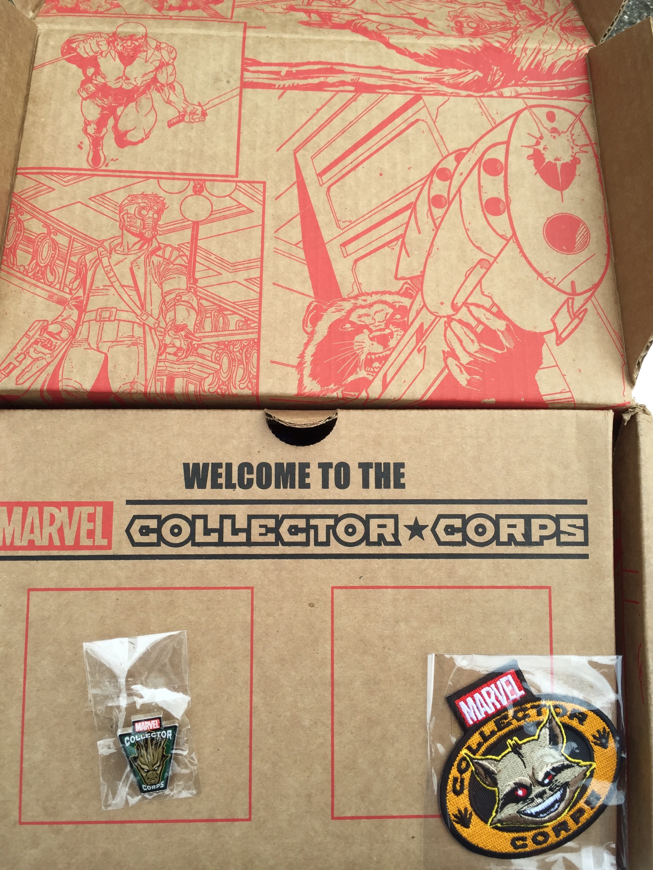  Funko Pop Marvel Collector Corps Exclusive Guardians