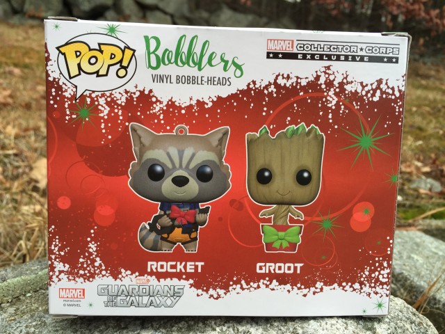 Guardians of the Galaxy POP Bobblers Ornaments Box Back