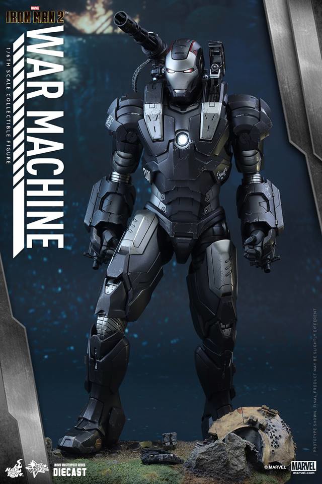 Iron Man 2 War Machine Die-Cast Sixth Scale Figure Hot Toys
