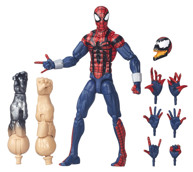 Marvel Legends Spider-Man 2016 Ben Reilly with Spider-Carnage Parts