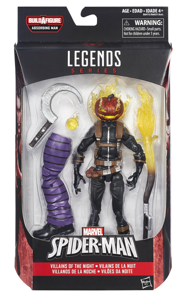 Marvel Legends Spider-Man 2016 Jack O' Lantern Figure Packaged