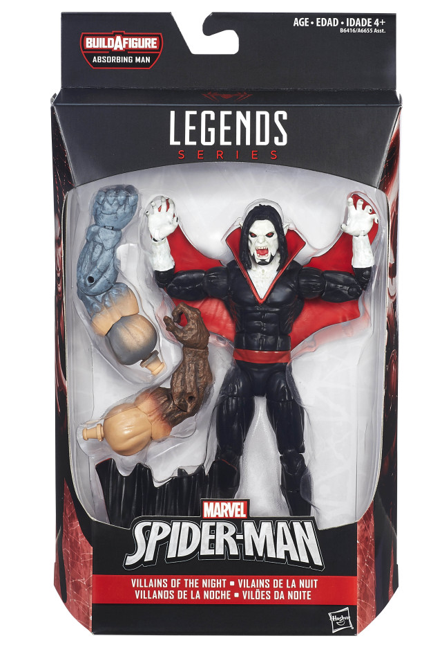 Marvel Legends Villains of the Night Morbius Figure Packaged