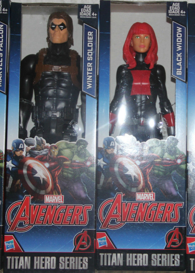 Marvel Titan Hero Series 2016 Figures Black Widow Winter Soldier