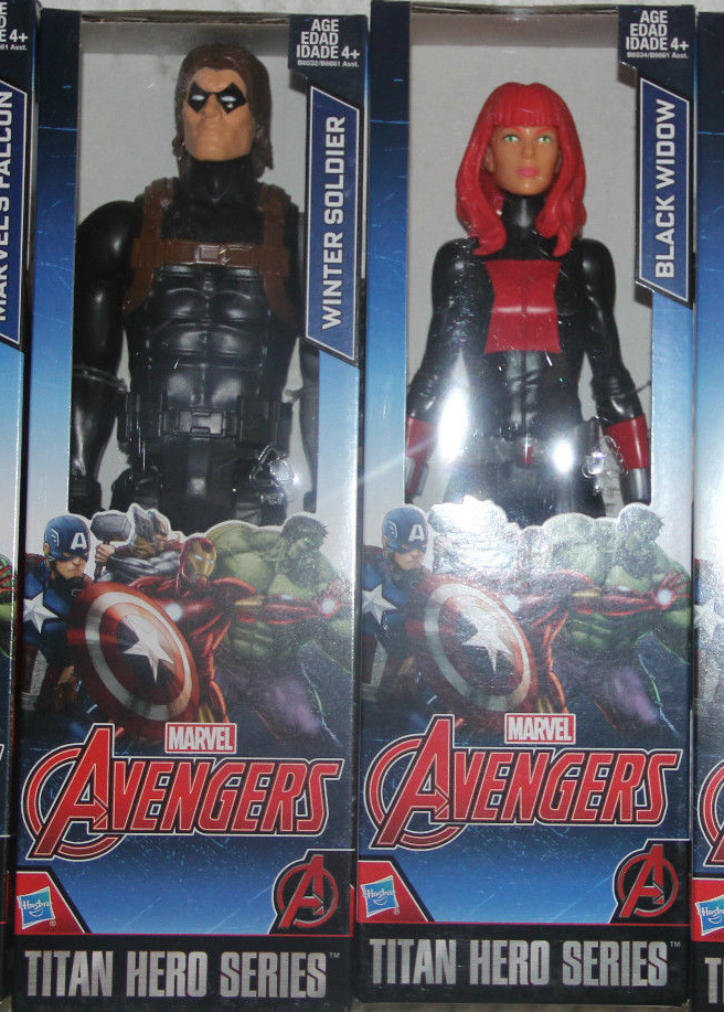 Marvel Avengers Titan Hero Series 12" Exclusive 5 Figures Set-Black Widow-NIB 