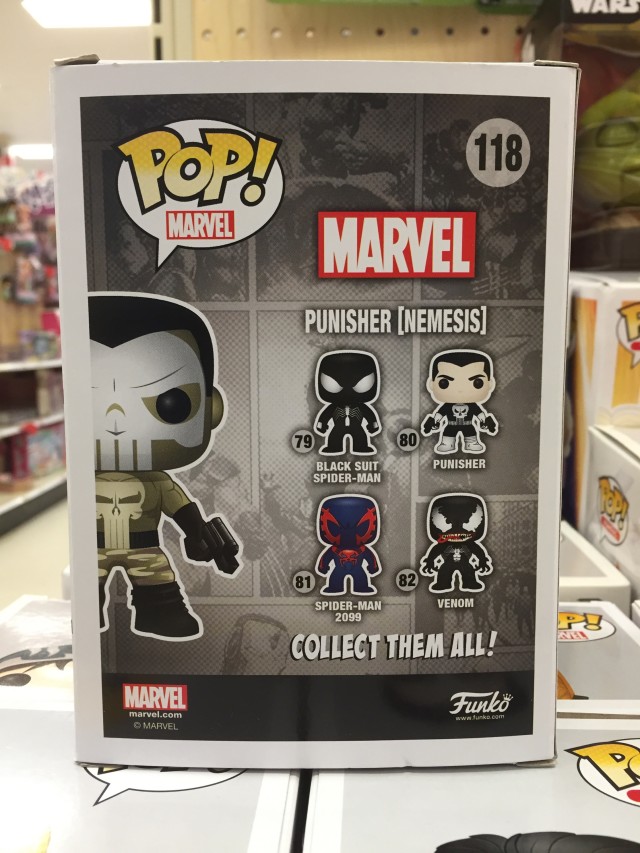 Target Nemesis Punisher POP Vinyl Box Back