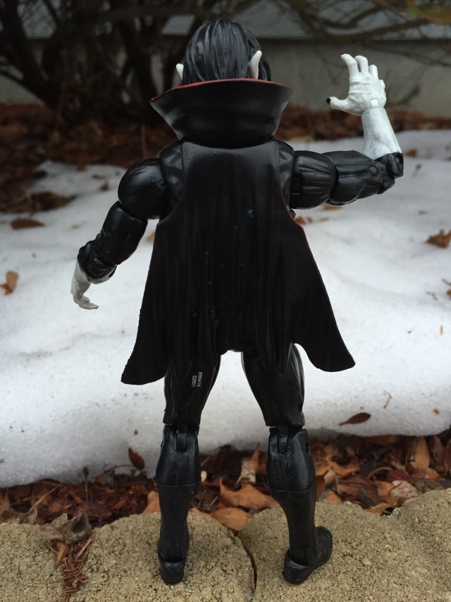 Back of Marvel Legends Morbius Action Figure