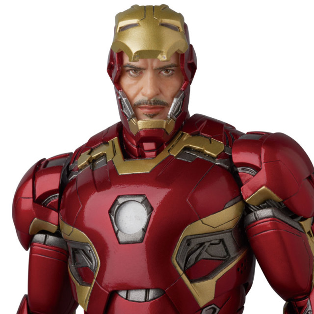 MAFEX Iron Man Mark XLV Tony Stark Head Robert Downey Jr. Portrait
