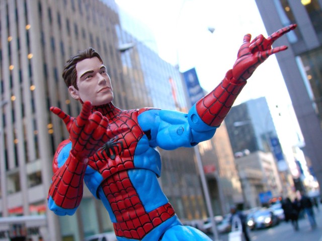 Marvel Select Peter Parker Head on Spectacular Spider-Man Body