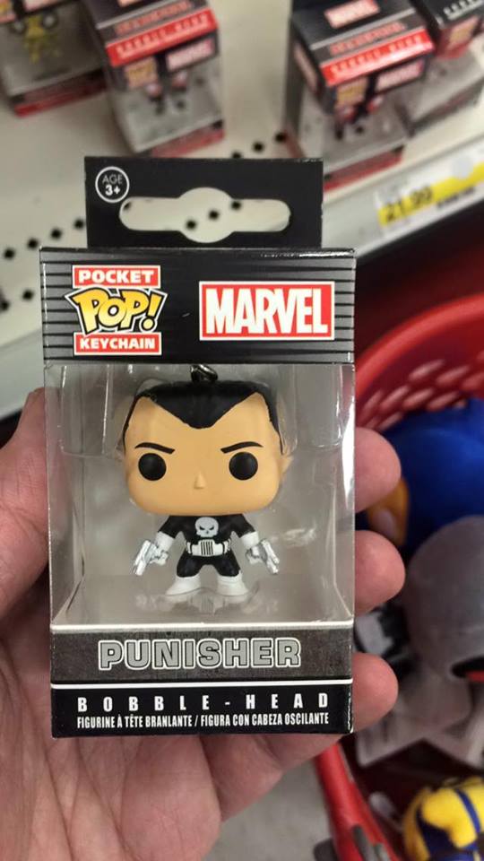 punisher funko pop keychain