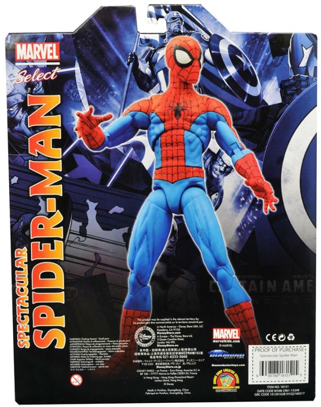 Spectacular Spider-Man Marvel Select Box Back