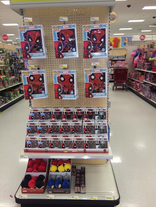 Target Funko Daredevil Deadpool Punisher Toys Endcap Display