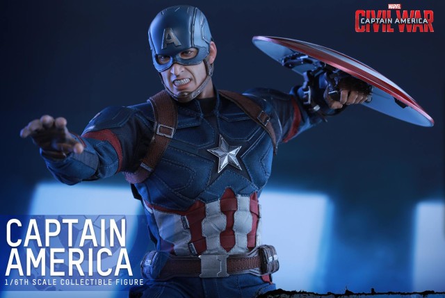 Hot Toys 2016 Captain America Movie Masterpiece Series Figure Angry Head