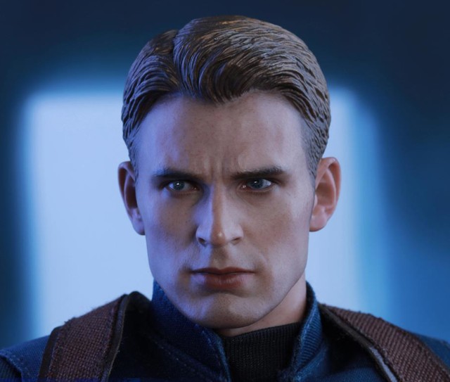 Hot Toys Civil War Captain America Steve Rogers Chris Evans Head
