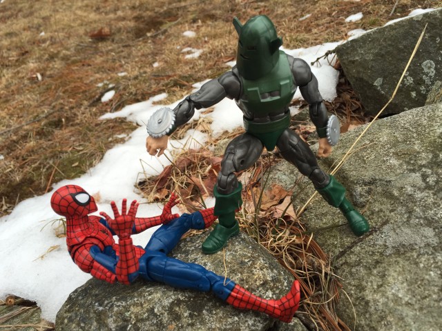 2016 Marvel Legends Whirlwind Figure vs. Spider-Man