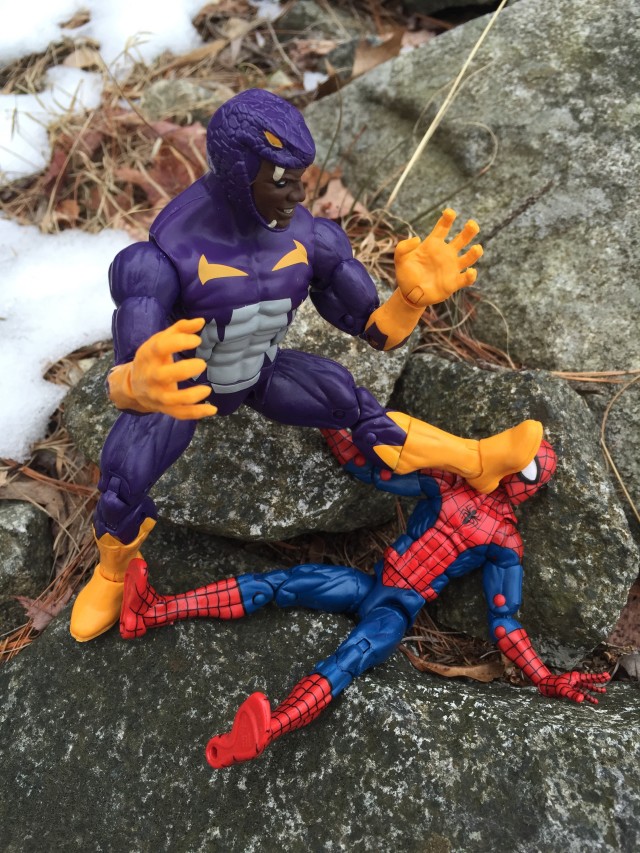 Hasbro Cottonmouth Marvel Legends 6 Inch Figure Crushes Spider-Man