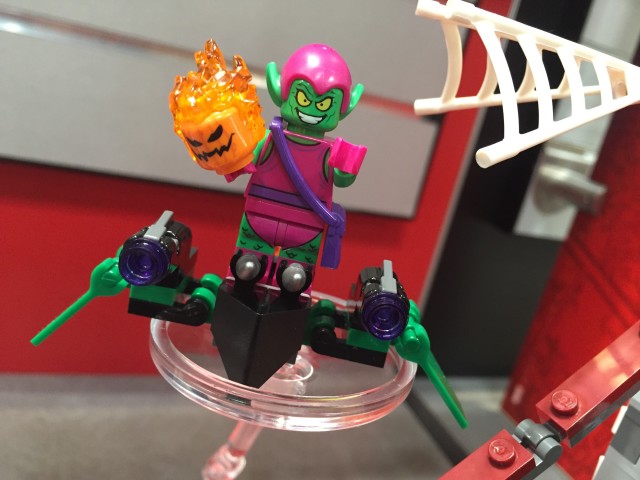 Toy Fair 2016 LEGO Green Goblin Minifigure on Goblin Glider