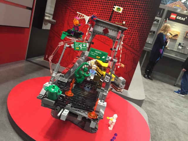 Front View of LEGO 76057 Spider-Man Ultmate Bridge Battle Set