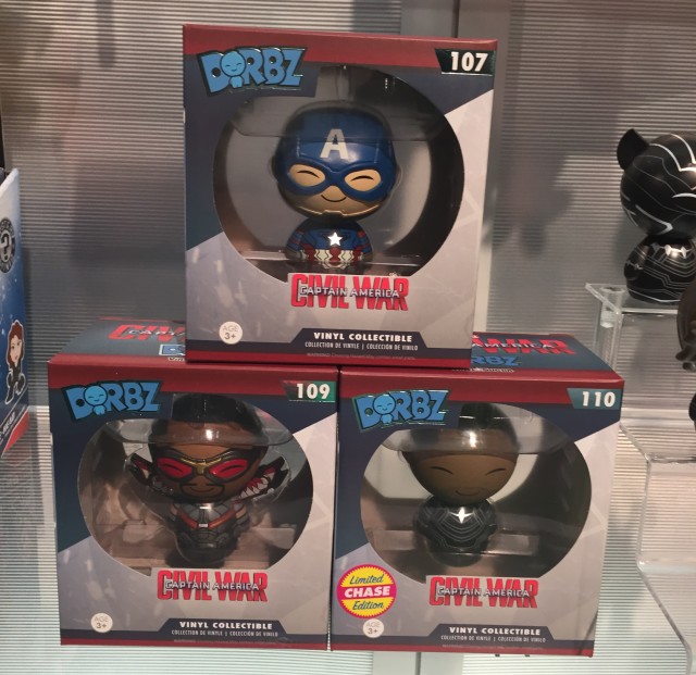 Funko Civil War Dorbz with Unmasked Black Panther Chase Figure