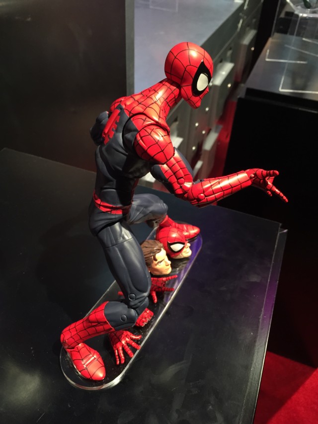 Side View of Hasbro Marvel Legends 1/6 Spider-Man Figure