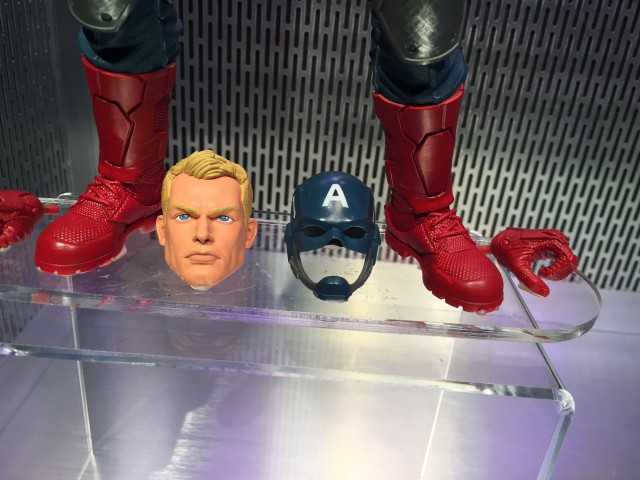 12" Marvel Legends Captain America Steve Rogers Head Close-Up