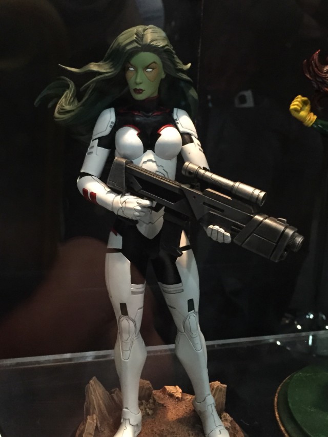 Close-Up of Marvel Premiere Collection Gamora Statue