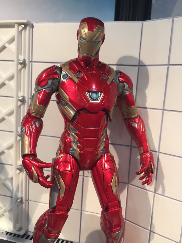 Close-Up of Marvel Select Iron Man Civil War 7" Action Figure