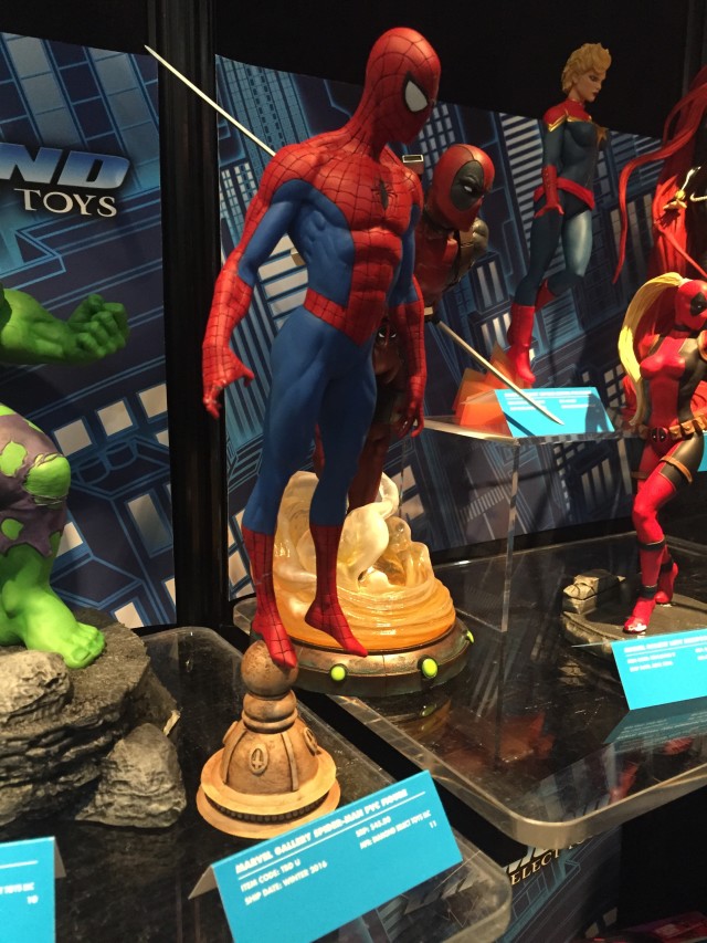 2016 Toy Fair Diamond Spider-Man 9 Inch Statue Marvel Gallery