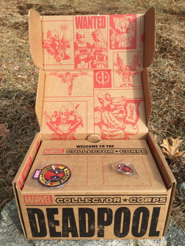 Funko Deadpool Collectors Corps Unboxing Pin Patch