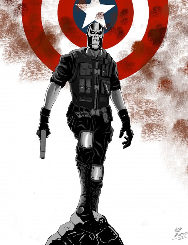 Marvel Crossbones Comic Book Cover Captain America