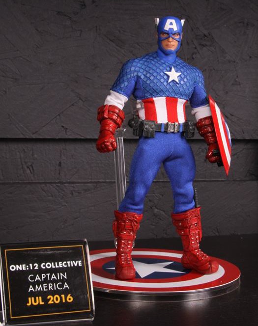 1/12 Mezco 6 inch cloth captain America Action Figure 6'' Collection Toy New 