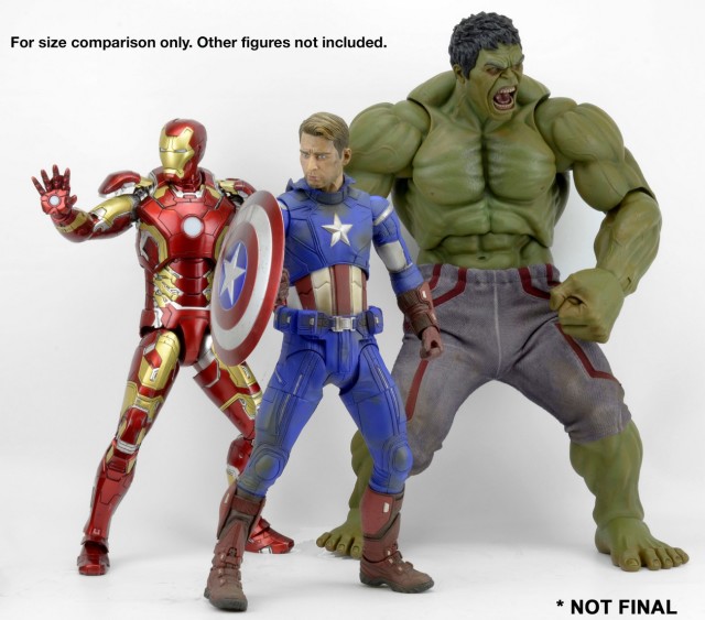 NECA Quarter Scale Hulk Figure Size Comparison Scale