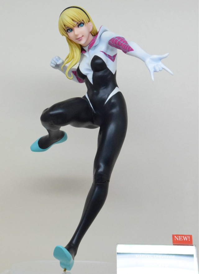 Unmasked Spider-Gwen Kotobukiya Bishoujo Statue