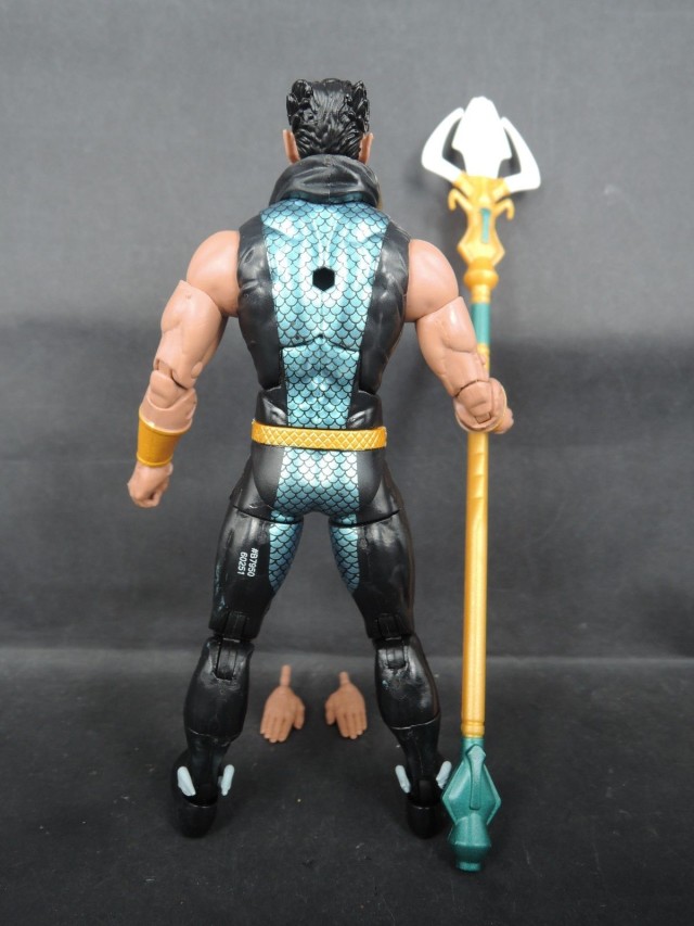 Back of Hasbro Marvel Legends 6 Inch Namor Action Figure