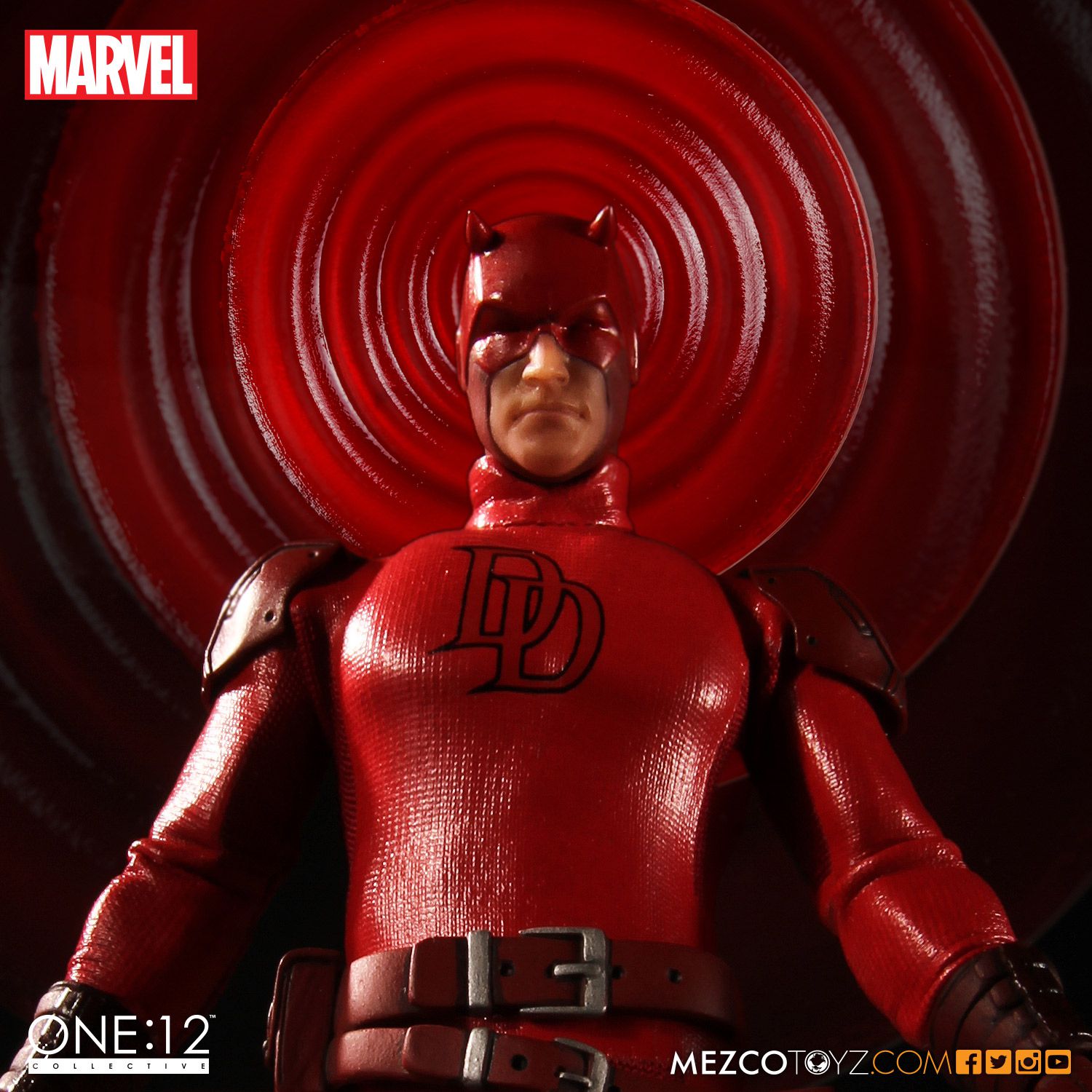 Red Daredevil Radar EFFECT ONLY Mezco Marvel Legends 1/12 