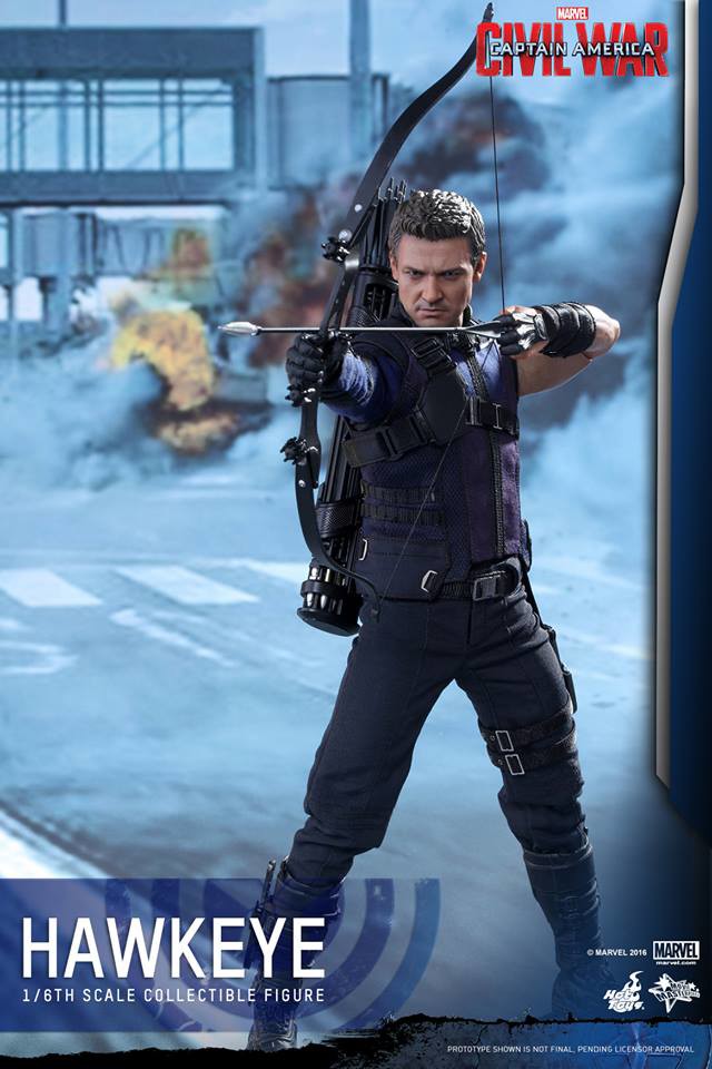 Hot Toys 2016 Hawkeye Movie Masterpiece Series Figure Civil War