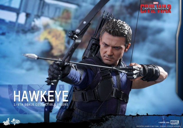 Hot Toys Civil War Hawkeye Aiming Bow and Arrow