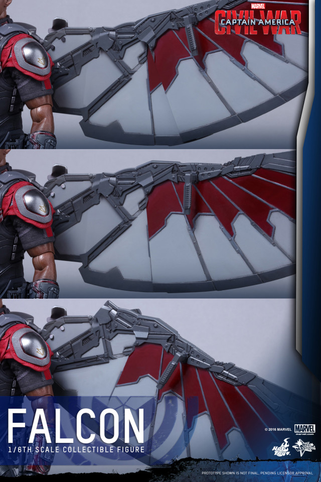 Hot Toys Falcon Wings Articulated for Captain America Civil War