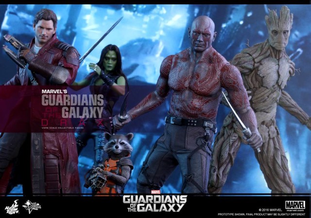 Hot Toys Guardians of the Galaxy Figures Team with Drax