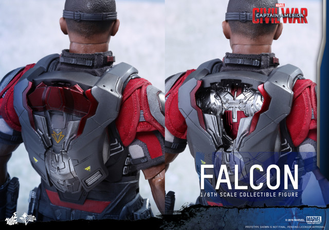 Hot Toys The Falcon Redwing Drone Removable Backpack