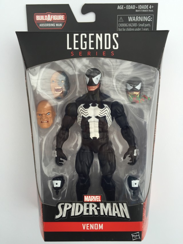 Marvel Legends 2016 Venom Figure Packaged with Absorbing Man Heads
