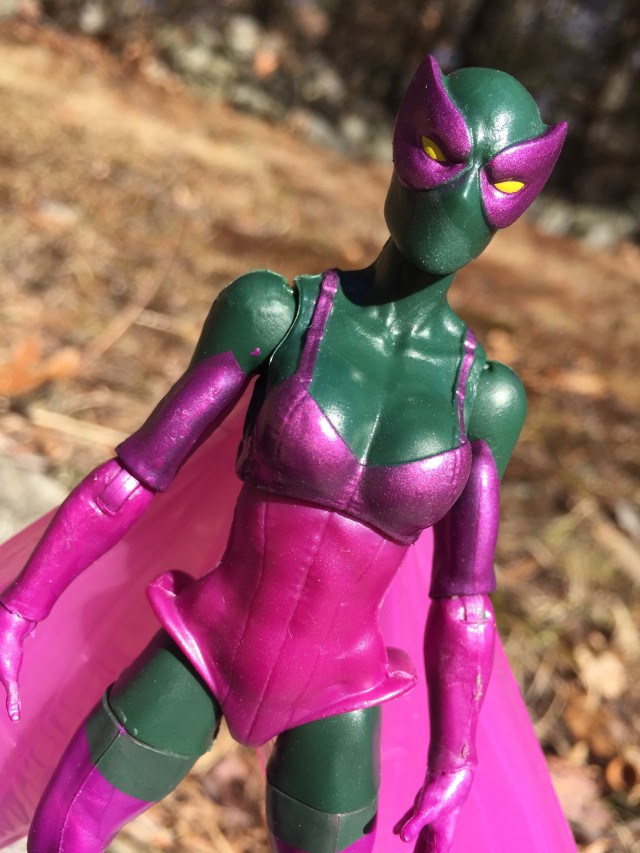Close-Up of Marvel Legends Female Beetle Figure