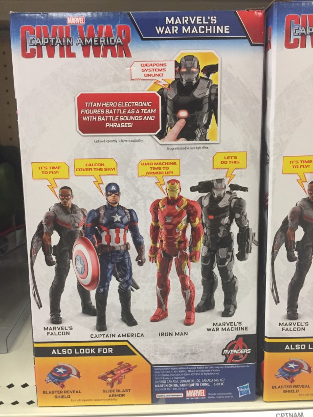 Box Back Civil War War Machine Titan Hero Toy