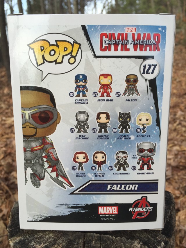 Funko Civil War POP Vinyls Box Back Falcon Giant-Man