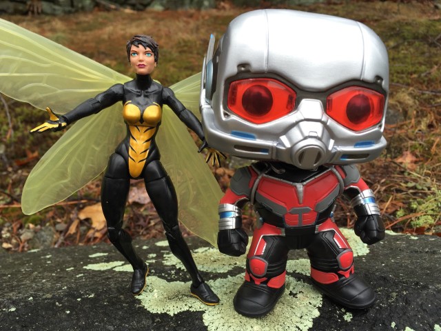 Giant-Man POP Vinyl and Marvel Legends Wasp Hanging Out