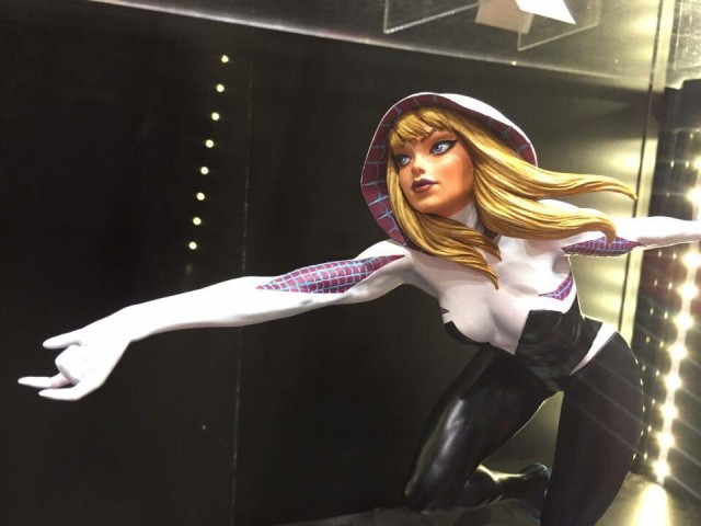 Marvel Premier Collection Spider-Gwen Statue Revealed Unmasked