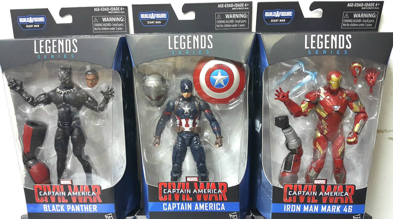 Marvel Legends Captain America Civil War Wave BAF Giant Man Set of 6 