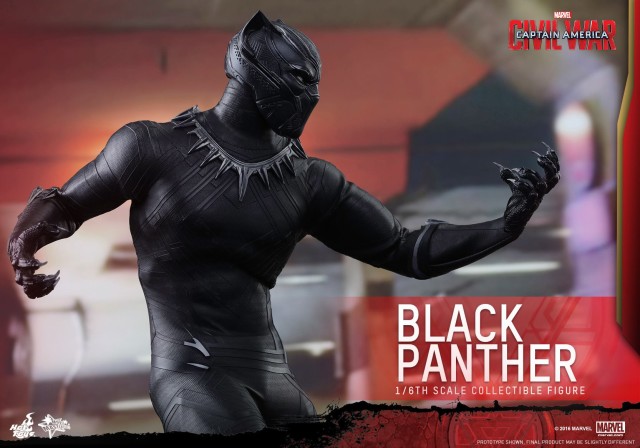 Black Panther Hot Toys Figure with Claws Out