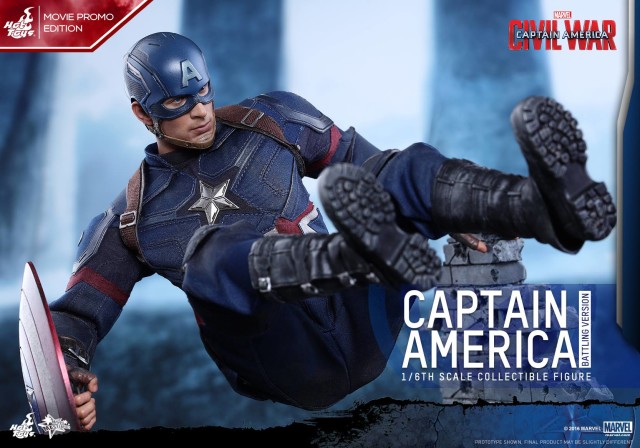 Captain America Battling Version Hot Toys Figure Dropkick